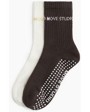 H&M 2er-Pack Yogasocken - Schwarz