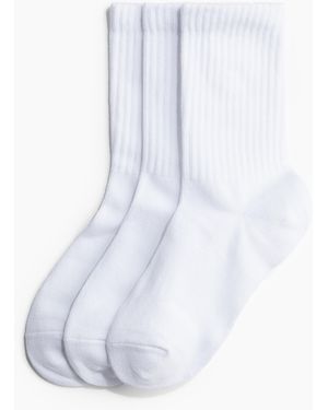 H&M 3er-Pack Sportsocken mit DryMoveTM - Weiß