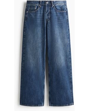 H&M Loose Straight Jeans - Blau