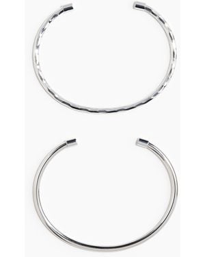 H&M 2er-Pack Armreife - Weiß