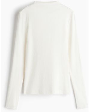 H&M Shirt mit Turtleneck - Weiß