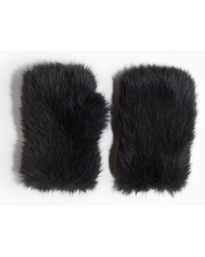 H&M Flauschige Pulswärmer - Schwarz
