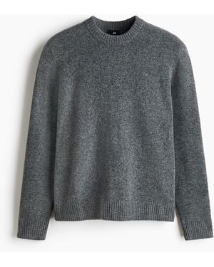 H&M Geruwde Trui - Grijs