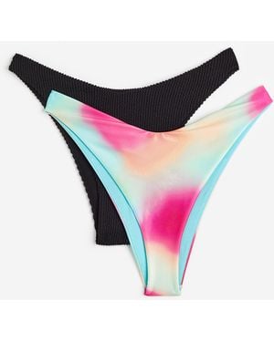 H&M Set Van 2 Bikinislips - Rood