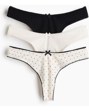 H&M Set Van 3 Katoenen Slips - Wit