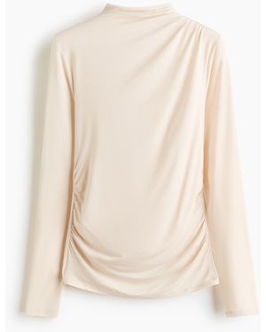H&M Gedrapeerde Top Van Modal - Wit