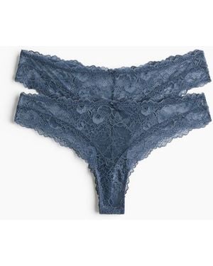 H&M Set Van 2 Kanten Slips - Blauw