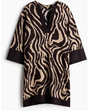 H&M Tunikakleid aus Viskose - Schwarz