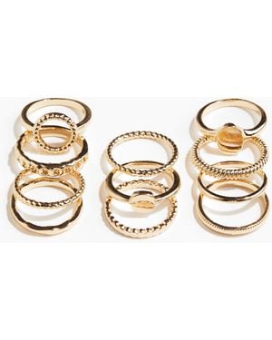 H&M 11er-Pack Ringe - Mettallic