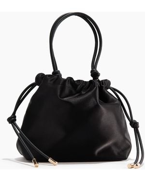 H&M Crossbody-Tasche mit Kordelzug - Schwarz