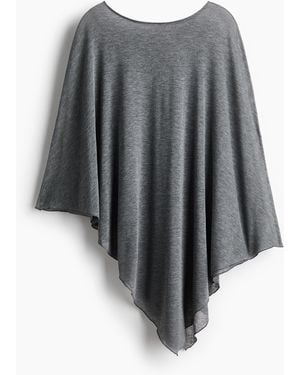 H&M Asymmetrisches Cape-Shirt - Grau