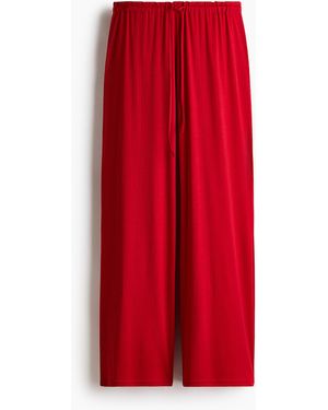 H&M Pyjamahose mit Pointellemuster - Rot