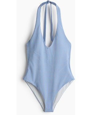 H&M Badpak Met Padded Cups - Blauw