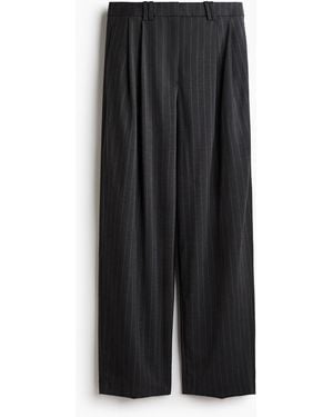 H&M Wijde Pantalon - Zwart