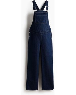 H&M MAMA Before & After Latzhose aus Denim - Blau