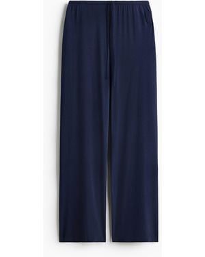 H&M Pyjamahose aus Leinenmix - Blau