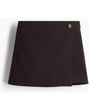 H&M Skort im Wickelschnitt - Schwarz