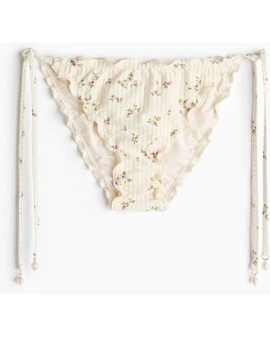 H&M Bikinitanga Met Strikbandjes - Wit