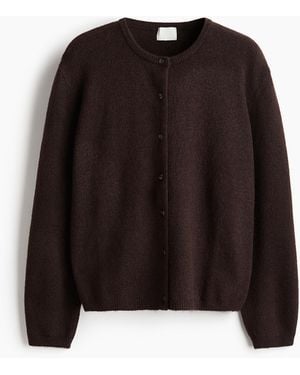 H&M Cardigan in lockerer Passform - Schwarz