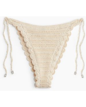 H&M Crochet Tie Side Brief - Natur