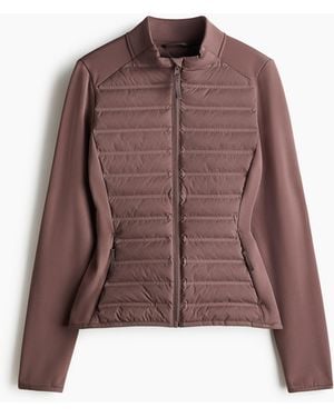 H & M Move Wattierte Hybridjacke mit ThermoMoveTM - Braun