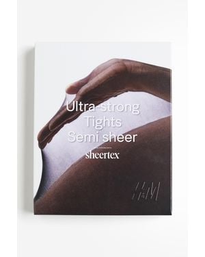 H&M Sheertex® Ultrastarke halbtransparente Strumpfhose - Braun