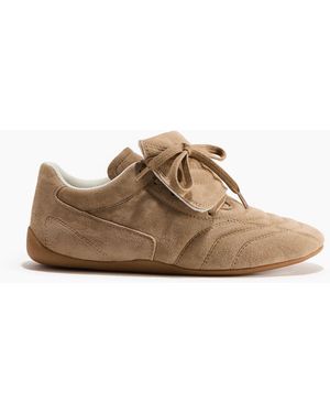 H&M Sneaker aus Veloursleder - Braun