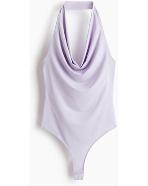 H&M Tangabody mit Neckholder - Lila