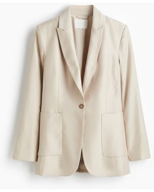 H&M Taillierter Blazer - Natur