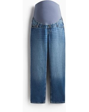 H&M MAMA Straight Jeans - Blau