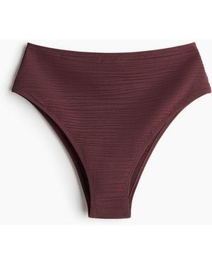 H&M Cheeky Bikinihose High Waist - Lila