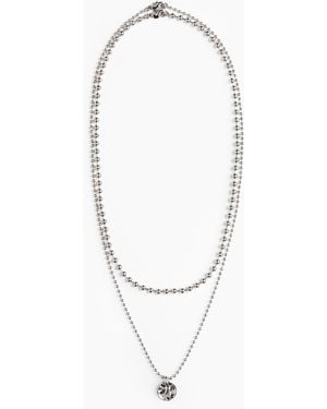 H&M 2er-Pack Halsketten - Weiß