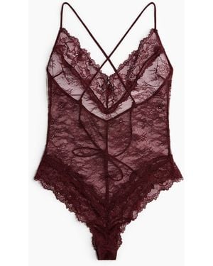 H&M Kanten Body - Rood
