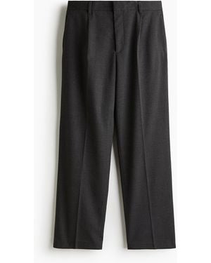 H&M Anzughose in Relaxed Fit - Schwarz