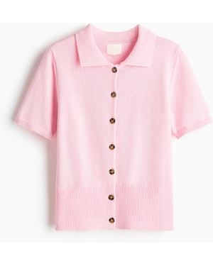 H&M Cardigan mit Kurzarm - Pink