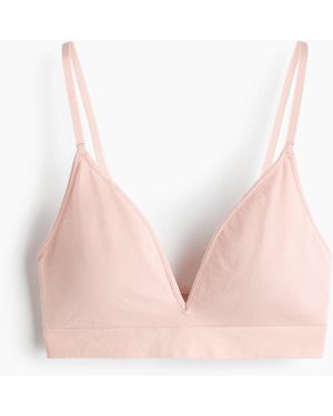 H&M Seamless Padded Soft-bh - Roze