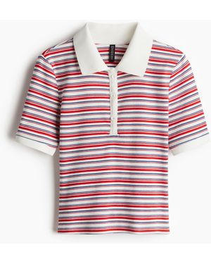 H&M Poloshirt aus Baumwolle - Rot