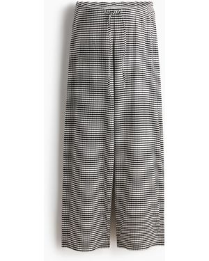 H&M MAMA Kordelzughose mit Struktur - Grau