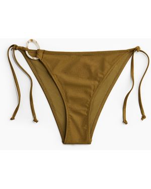 H&M Tie Tanga Bikini Bottoms - Groen