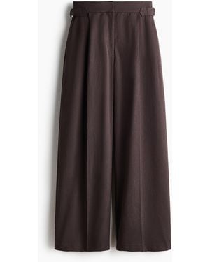 H&M Elegante Hose mit weitem Bein - Braun