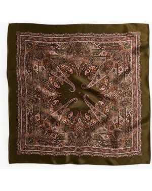 H&M Zijden Sjaal Met Print - Bruin