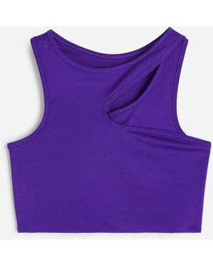 H&M DryMove Sport-BH Medium Support - Lila