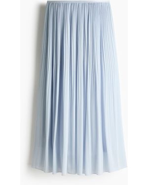 H&M Plissérok - Blauw