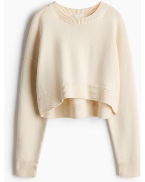 H&M Korte Trui - Naturel