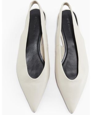 H&M Slingpumps aus Leder - Blau