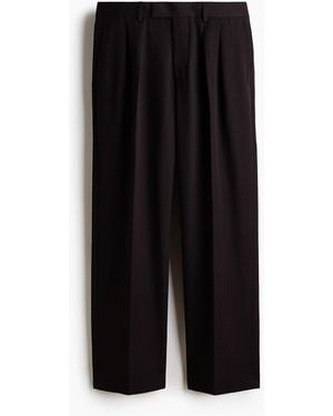 H&M Anzughose in Loose Fit - Schwarz