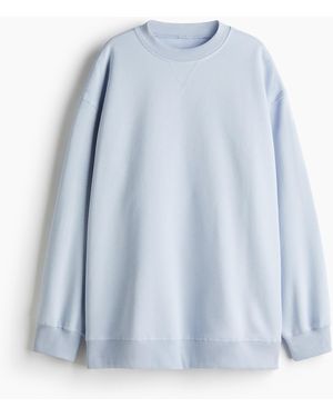 H&M Oversized Sweatshirt - Blau