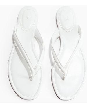 H&M Zehensandalen - Weiß