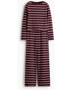 H&M Baumwollpyjama - Rot