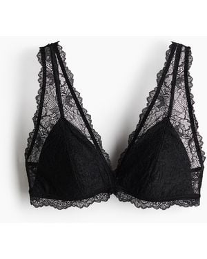 H&M Padded Soft-bh Van Kant - Zwart